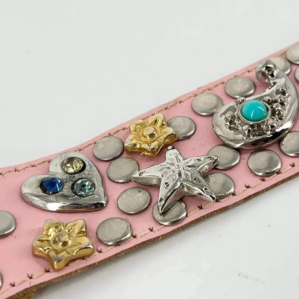 Y2K pink western belt bling bejeweled 2000s vintage